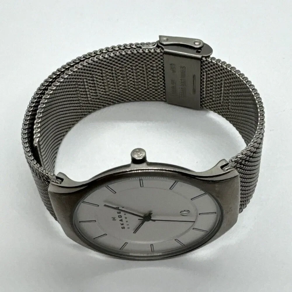 Skagen 956XLTTW Women's Silver Stainless Steel Mesh Analog Quartz Watch JNA543